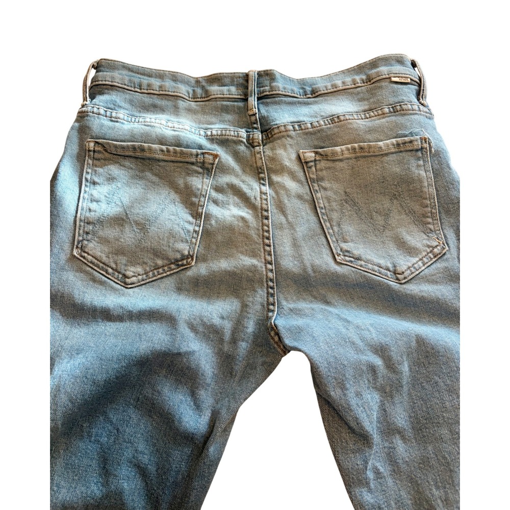 MOTHER The Insider Fray Bootcut Jeans Sneak Peek Wash Size 30 NWT Flaw - Picture 8 of 8